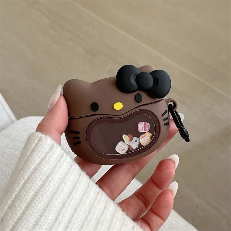 

Funny Cute Cartoon Hellokitty Earphone Case For Apple Airpods 4 3 2 Pro 3 Protective Cover For Airpods Pro Headset Charing Cases