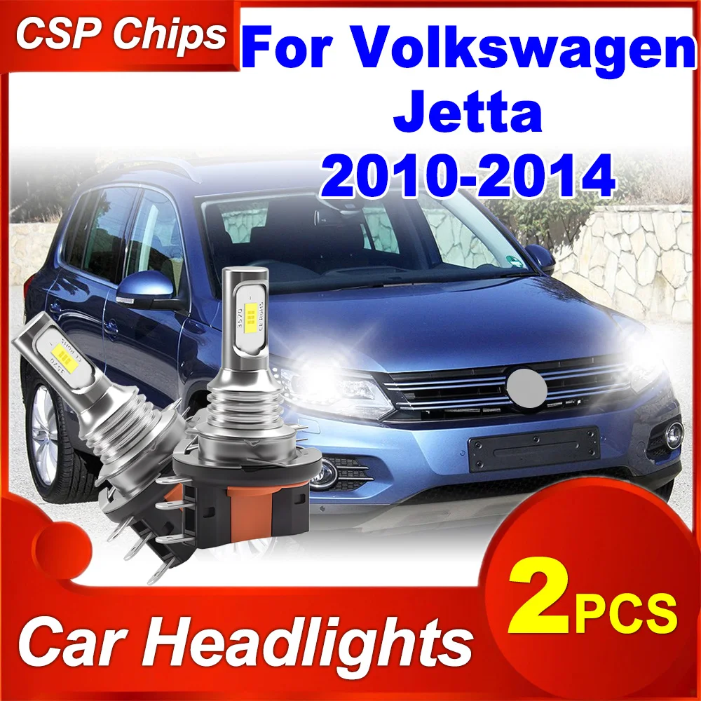 

High Power Plug and Play H15 LED Headlight 3570 CSP Chips 20000LM 6000K Super White Car Bulbs 12V For Volkswagen Jetta 2010-2014
