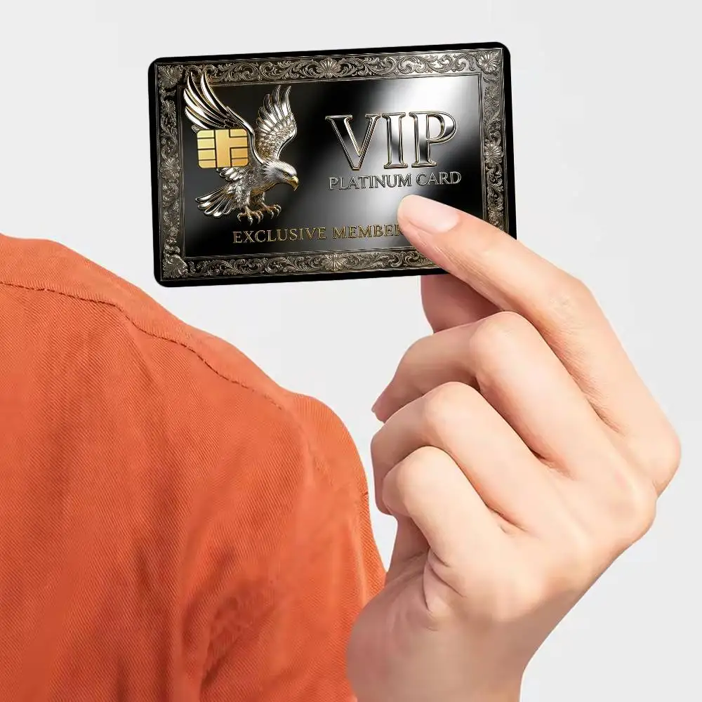 2D VIP Platinum Card Bank Credit Cards Bus Pass Stickers Cool Decoration Waterproof 4PCS Card view 4