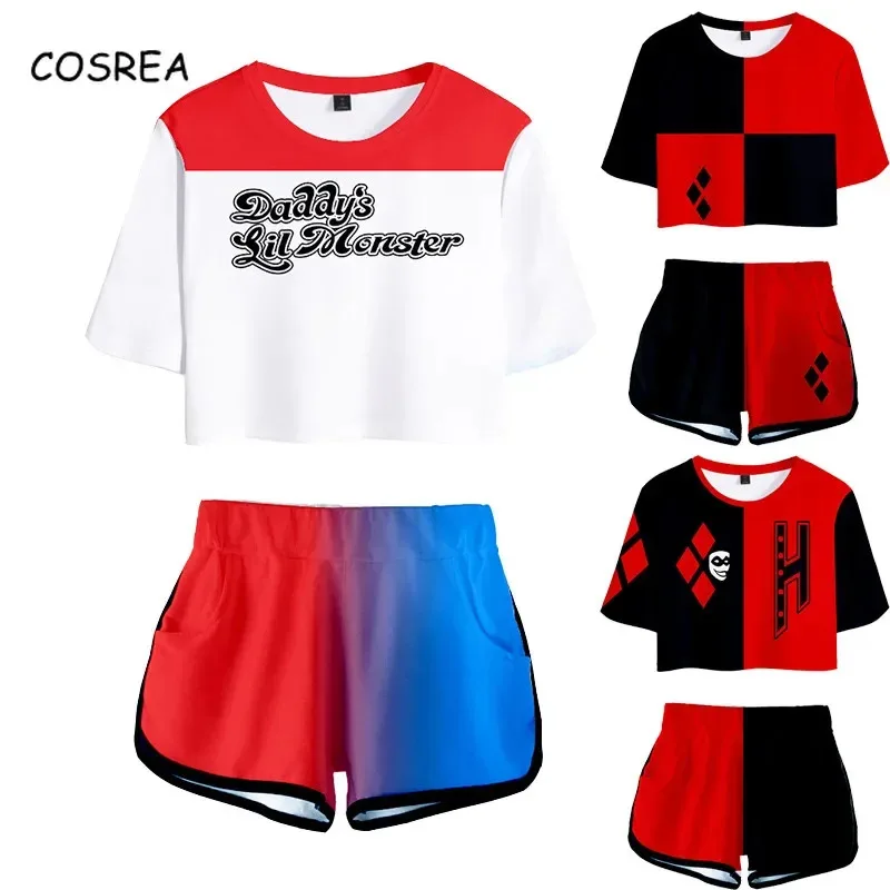 

Новинка 2026 года ♥ Костюмы для косплея по фильму «Отчаянные»: спортивный костюм с коротким рукавом, футболка и шорты для девочек, комплекты для бега, женские футболки Hallo ♥ ♥ ☆ ☆