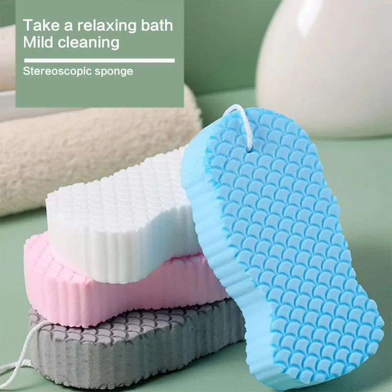 

1pcs Soft Sponge Body Scrubber Bath Exfoliating Scrub Sponge Shower Brush Body Skin Remover Exfoliante Bath Brush Body Scrubber