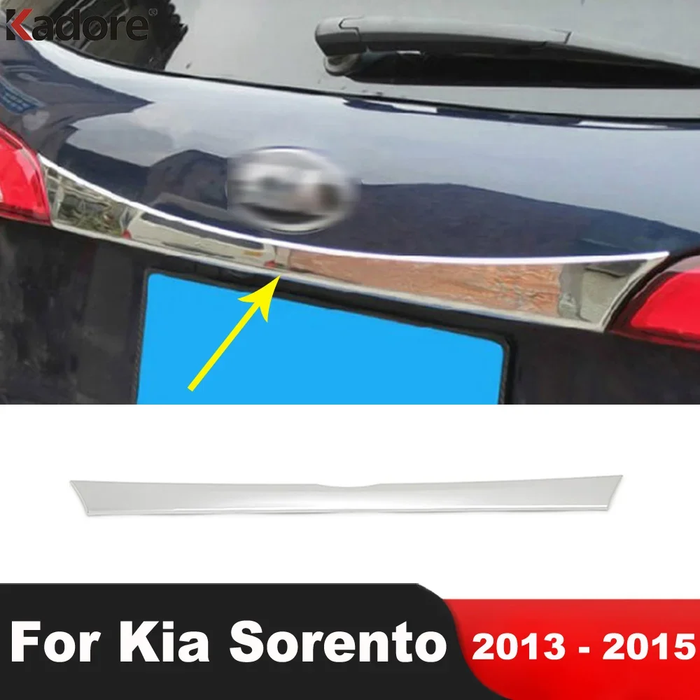 Kofferbak Deksel Cover Trim Voor KIA Sorento 2013 2014 2015 Chrome Auto Achterklep Molding Garneer Strip Exterieur Accessoires