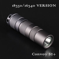 18350/16340 version Convoy S2+ Gray  XML2 U2-1A EDC LED Flashlight,torch,lanterncamping light, lamp,for bicycle