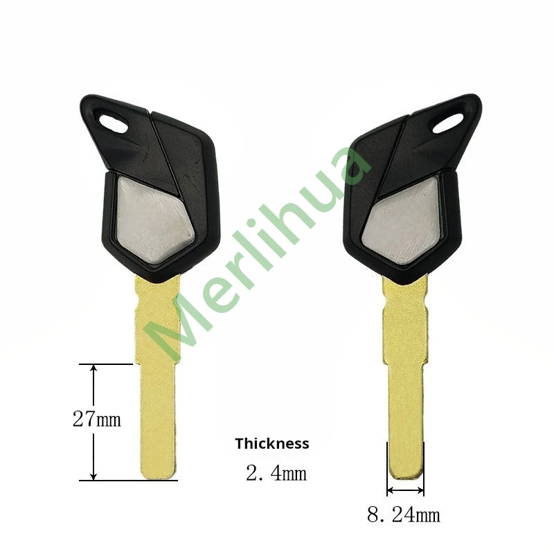 Llave de motocicleta, adecuada para: MV Augusta MV800 750 920 1000 F3 F4 embrión de llave de motocicleta italiana (puede instalar chips).