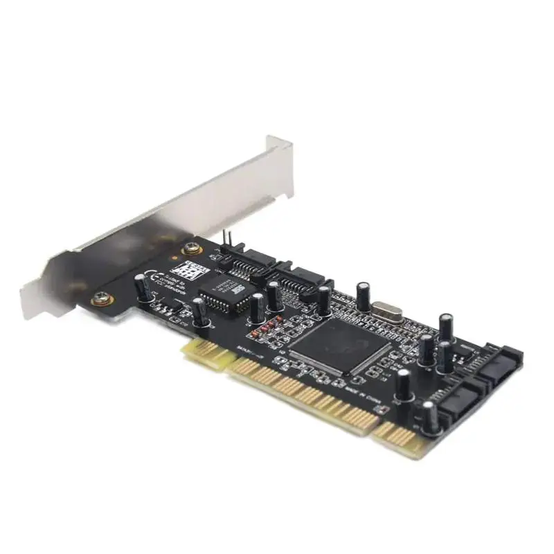 

Padarsey 4 Ports PCI SATA Raid Controller Internal Expansion Card with 2 Sata Cables, PCI to SATA Adapter Converter for Desktop