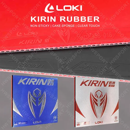 LOKI-GOMA para tenis de mesa KIRIN K1 K3, hoja de goma no pegajosa para Ping Pong con esponja para pastel preajustada, 2,1mm