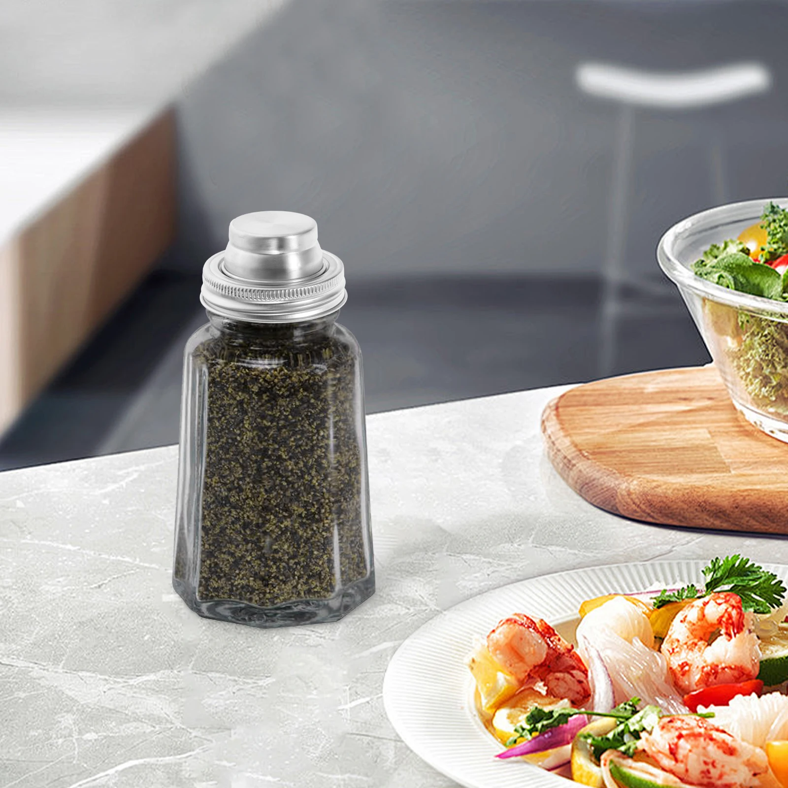 

Mason Jar Shaker Lids 70mm Stainless Steel Wide Mouth Flour Sifter Salt Pepper Tops Storage Collecting Tools Household Canister