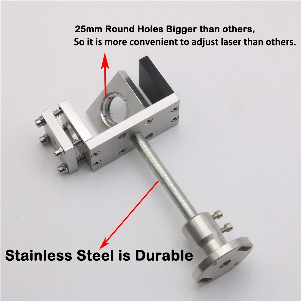 QDHWOEL 25 мм Co2-лазерный соединитель луча 10,6 мкм с креплением и лазерной указкой