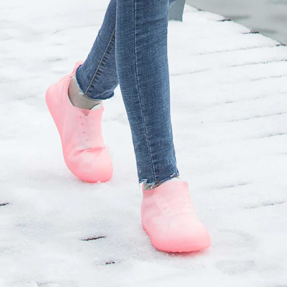 shoe covers Women's Waterproof PVC Coated Rain Boots Anti-Slip Minimalist Fashionable Outdoor