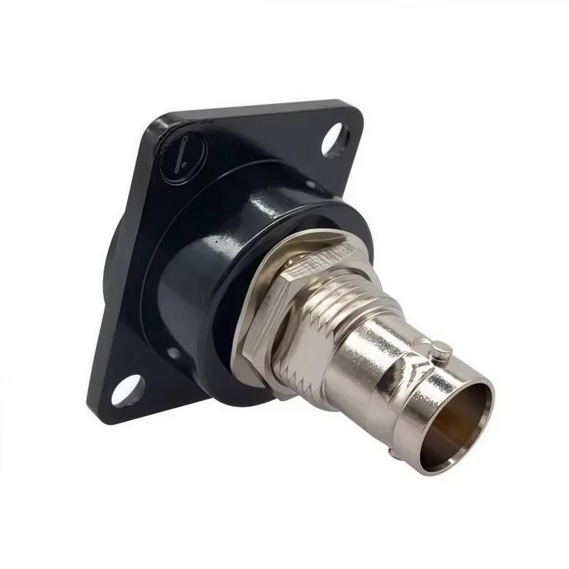 D-Type Double BNC Plug Connector Chassis Panel Mount Adapter Audio Monitoring Parts Female to Female Socket
