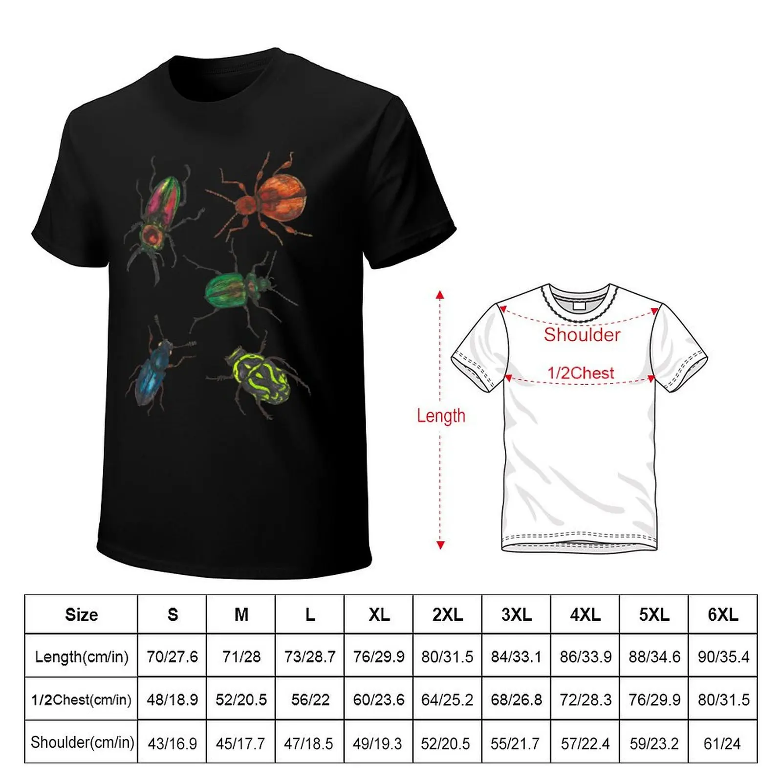 Australian Beetles T-Shirt Athletic Quick Dry T-Shirt for Men