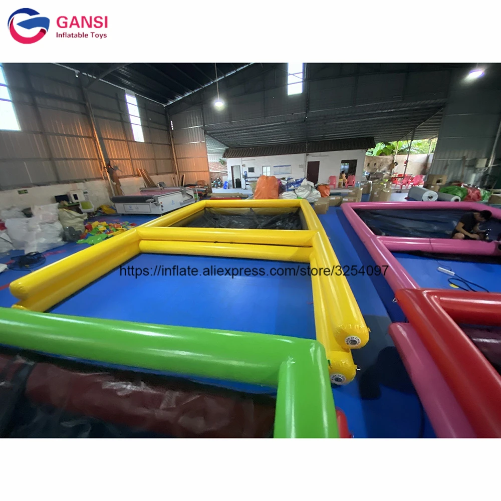 High Quality Inflatable Float Ocean Pool 7X4.6M Inflatable Water Slide Pool For Yacht