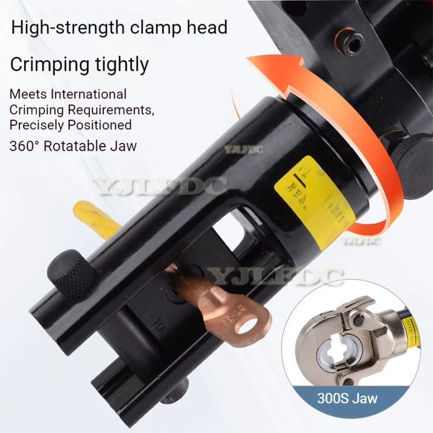 Portable Lithium Battery Hydraulic Pliers Rechargeable Wire Crimping Pliers Copper Aluminum Terminal Crimping Pliers 70KN