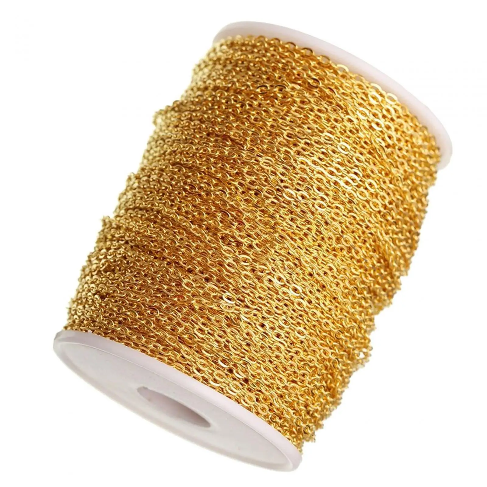 Link Cable Chain Handcrafts Iron 5M Chain Roll for Making Keychain Pendants