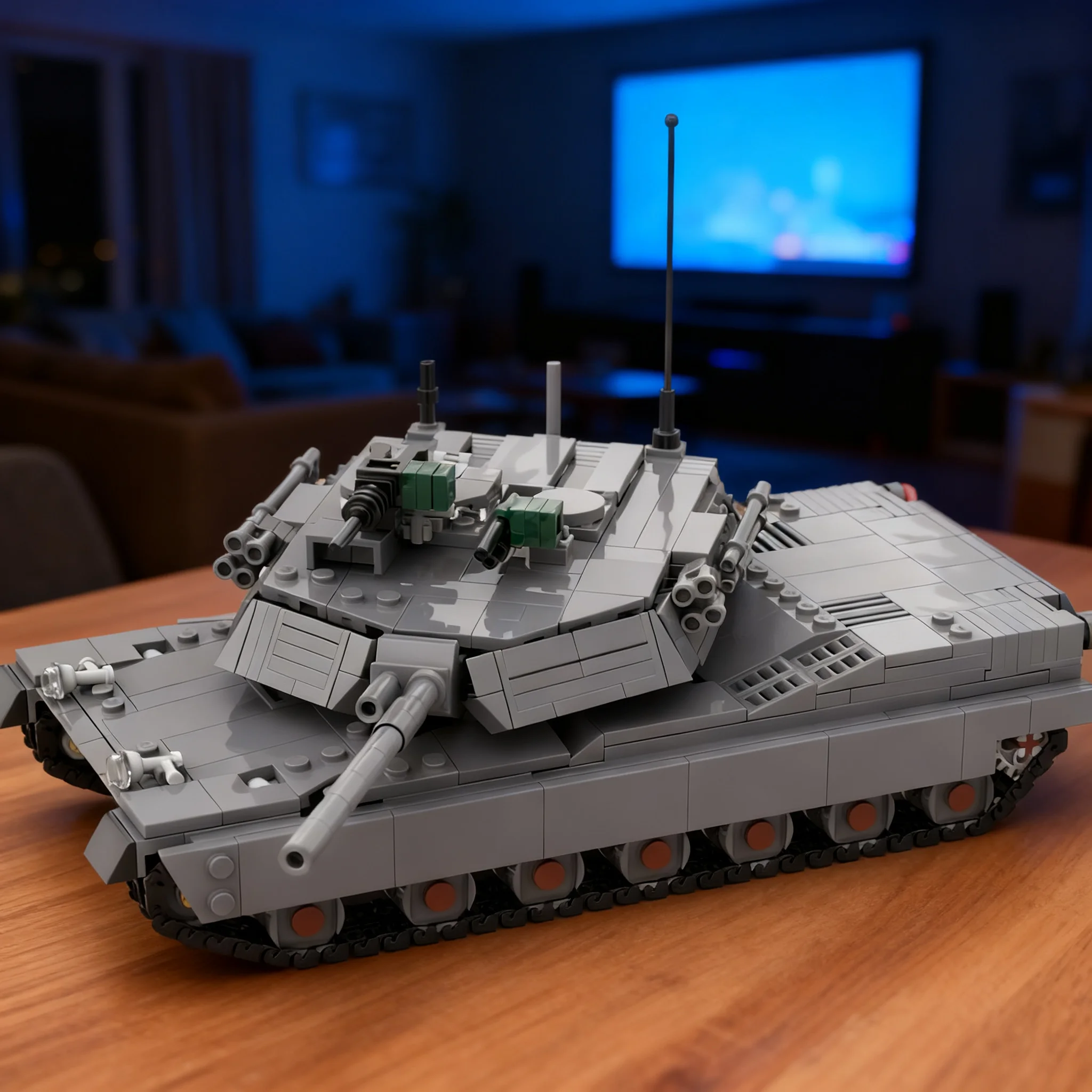 Kids Education System - 1083 peças Sistema MOC M1 Abrams