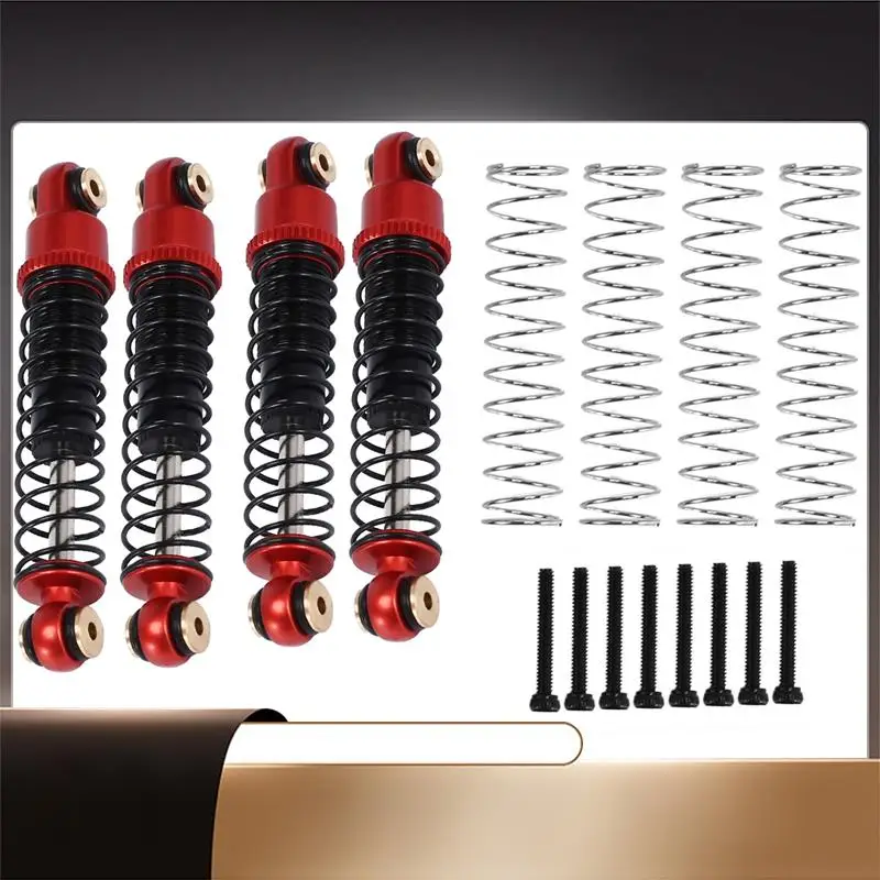 4Pcs Metal Shock Absorber 40MM Oil Damper For Axial SCX24 C10 JLU Gladiator Bronco 1/24 RC Crawler Car Upgrades-X64A