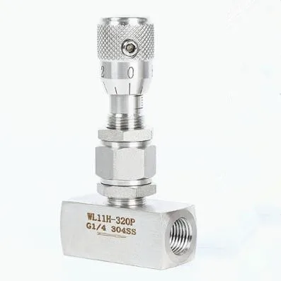 1/4 WL19H-320P 1/8 in. Female Thread Stainless Steel Micro Control Metering Needle Valve