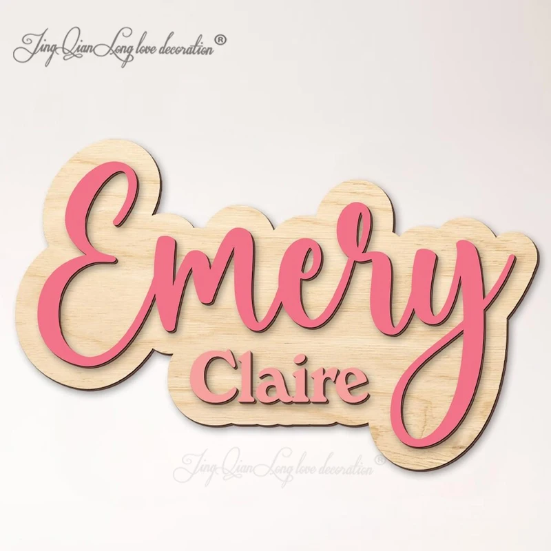Custom baby room decoration Nursery Name Sign, Wooden Baby Name Sign, Custom Name Sign Girl, Personalized Name Sign, Newborn Nam