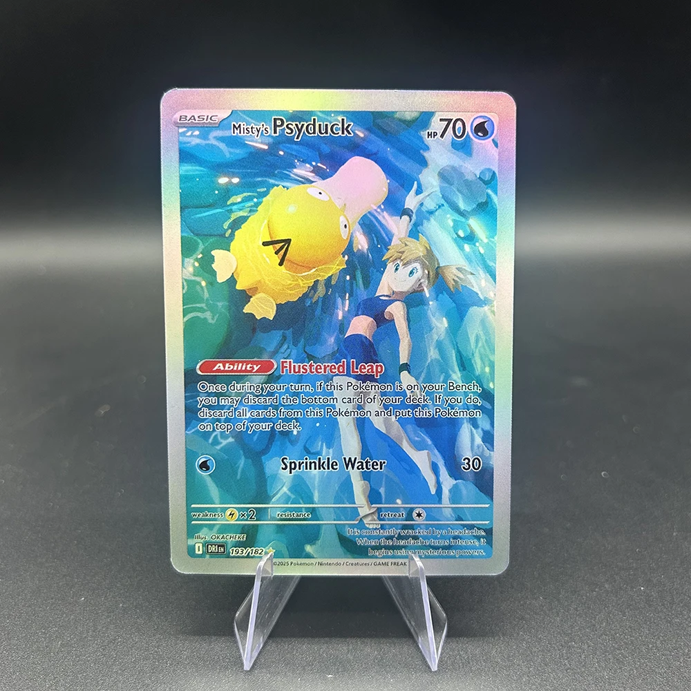 PTCG En/jp Mistys Psyduck Sammelkarten 193/071 Flustered Leap Sv9A Selbstgemachte Einzelkarte, Sammelkarte, Kampfkarte, Kindergeschenk
