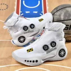 2026 High Top New Knob Shock Absorption Versatile Running Shoes Fashionable and Trendy Men's Sports Shoes Couple's Casual Shoes