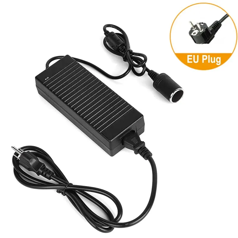 Car Power Adapter Power Convert AC Adapter DC 110V / 220V to 12V 10A Power Adapter Converter for Car Refrigerators Air Pump