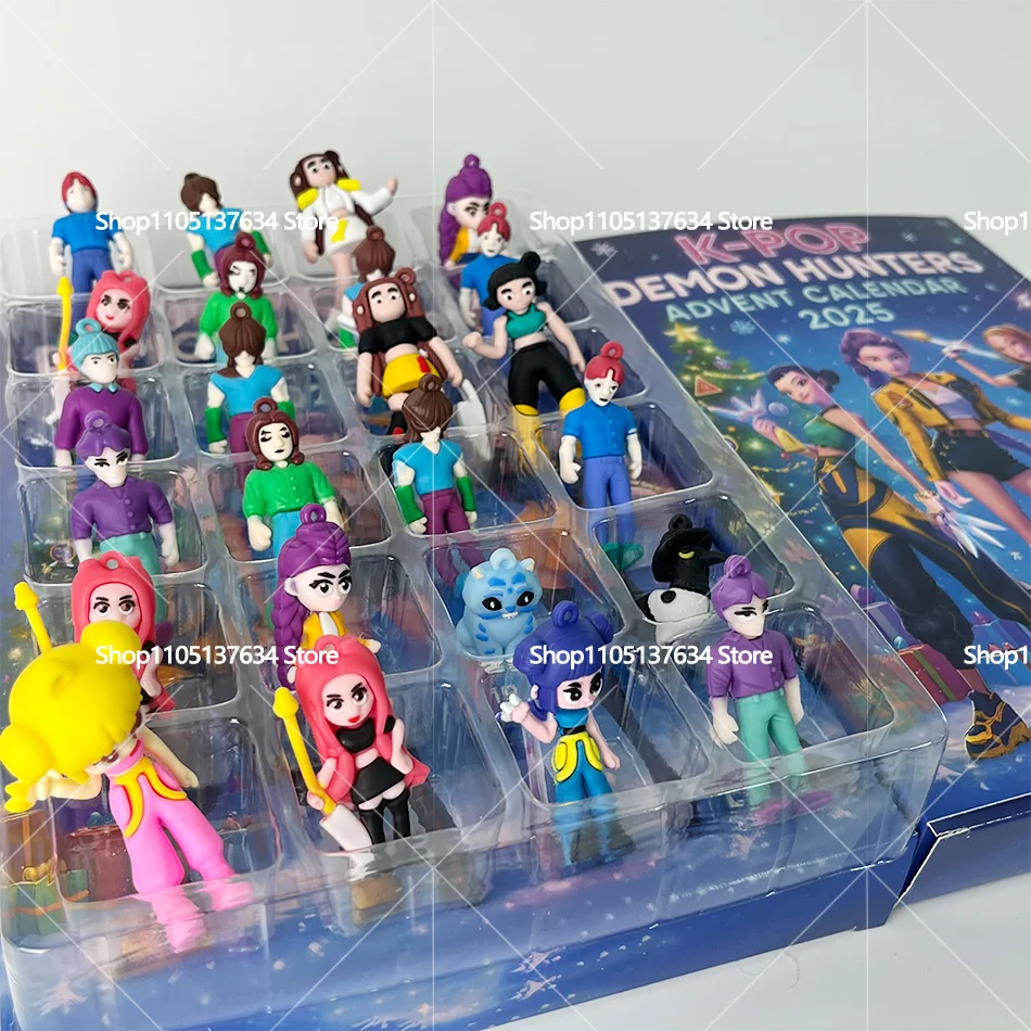 Nouveau chasseur de démons en acrylique, ornement d'arbre de noël, boîte aveugle de l'avent de Style Kpop, décor de vacances gothique mignon pour adolescents et femmes, cadeau