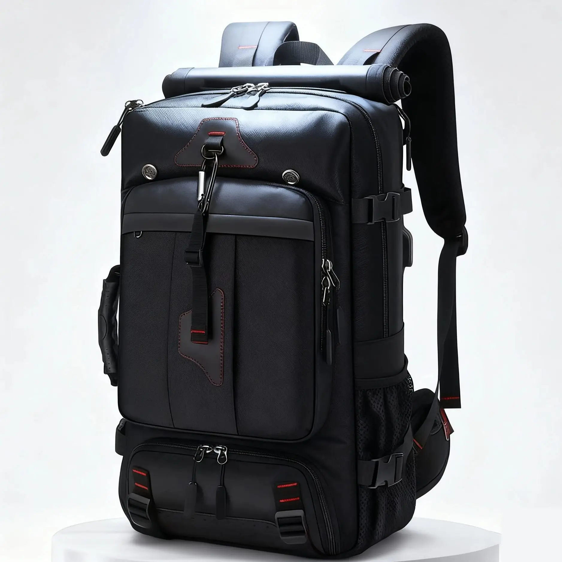 Men's and Women's Travel Backpacks, 60-70 Liter Oversized Backpack, Durable Convertible Travel Bag, with Shoe Compartment