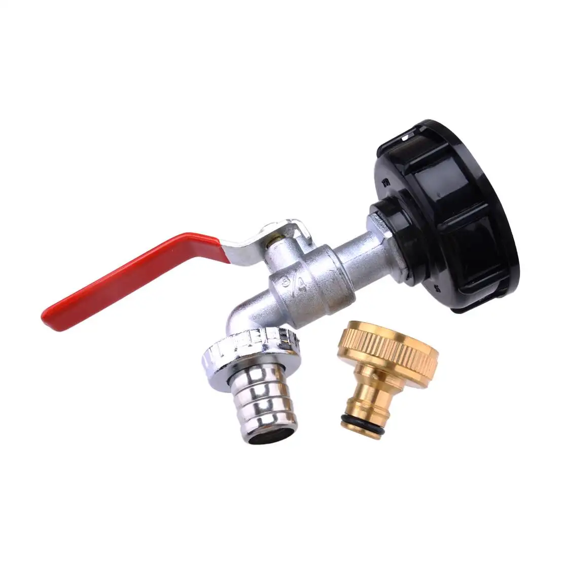 

Water Tank Faucet Connector 3/4 S60 X 6 Coarse Thread Drain Tap Adapter Fit For IBC Ton Drum