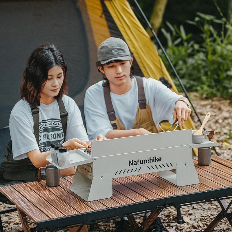 Naturehike Grill stołowy Przenośny składany grill na kemping na świeżym powietrzu Piknik węglowy Stół do grillowania Podróżny grill kuchenny Grill