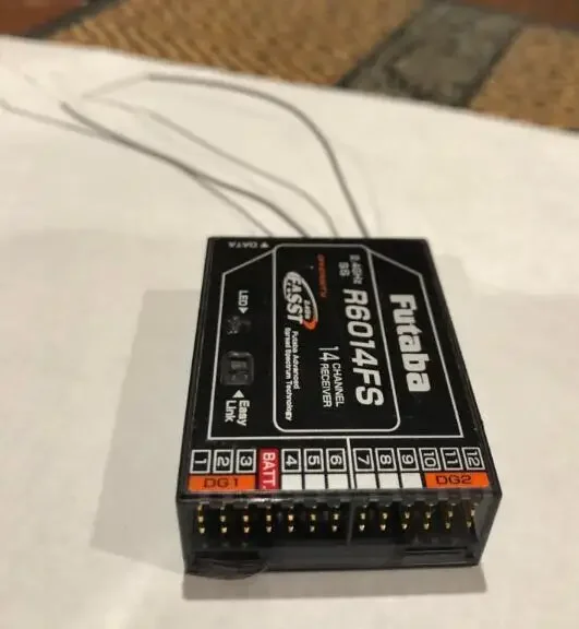 VoltSFutaba R6014FS 2.4 GHz FASST 14-Channel Receiver Receiver For TM8, T8FG And T8FG Super, T10C, T10CG And TM-14 Transmitters