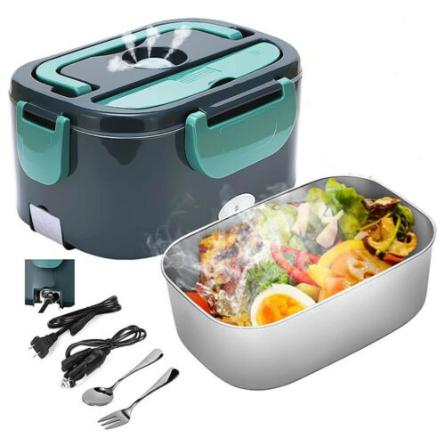 Stay warm and energized on-the-go with this reliable, compact, and efficient electric car lunch box heater - the ultimate portab