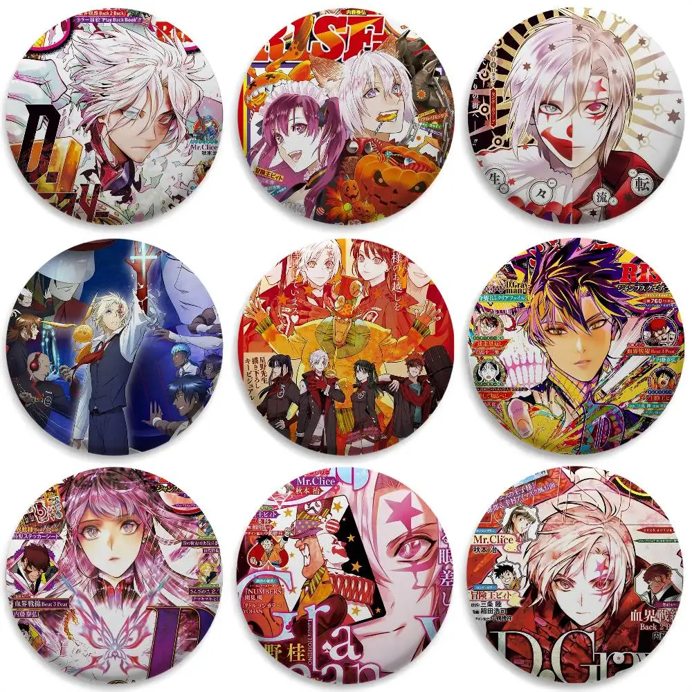 

D-DGray M-man Anime Badges Round Exquisite Badge Brooches Creative Pins For Clothes Hat Backpack Gift Accessories