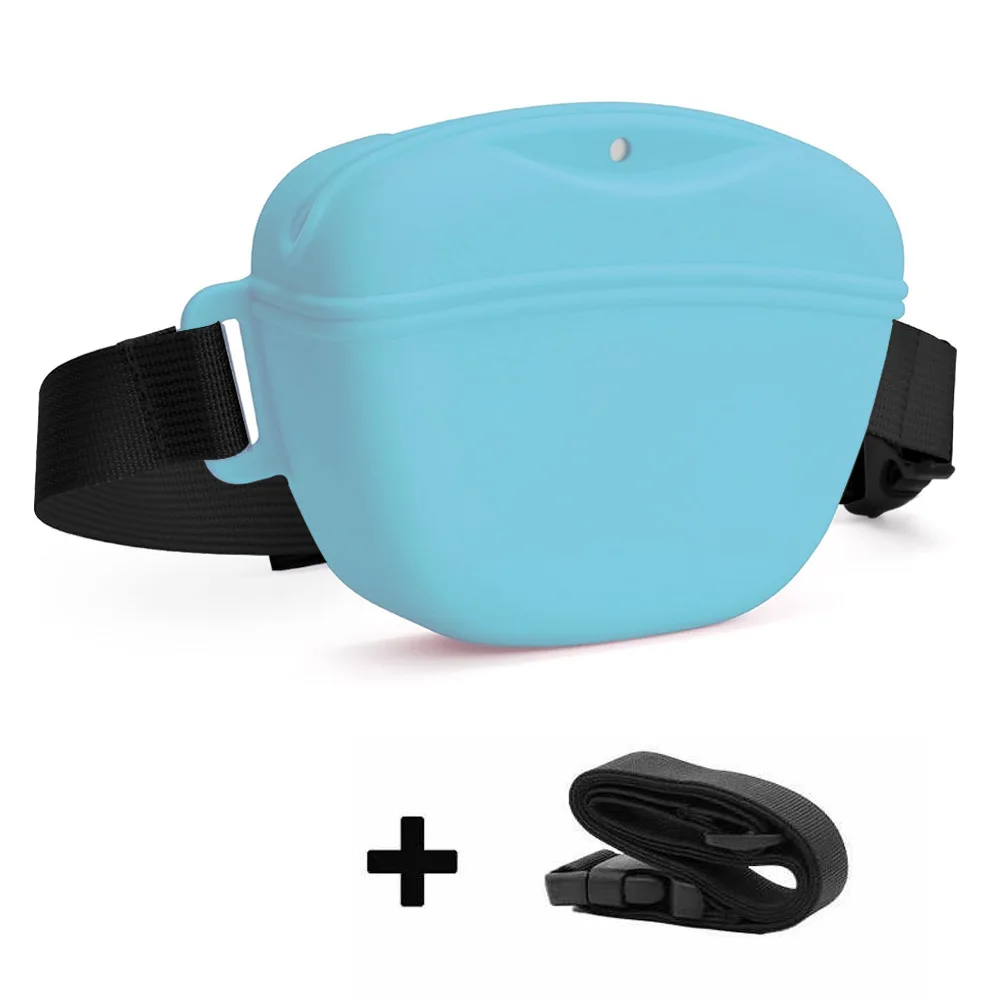 1x Silikon-Leckerlibeutel für Hunde, tragbare Hundetraining-Gürteltasche, Outdoor-Futterbeutel für Welpen, Snack-Beutel, Belohnungsbeutel mit Gürtel – Detail 11