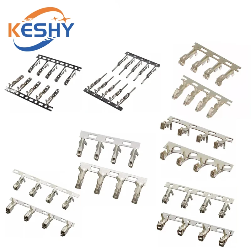 

100PCS XH2.54mm PH2.0mm VH3.96mm SH1.25mm KF2510 Pitch Connector Terminals Reed Cold Head Crimp Pins Wire Terminal