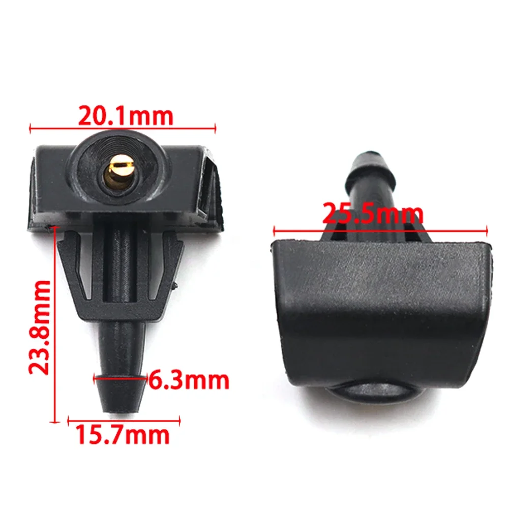 2pcs Windshield Washer Wiper Water Spray Nozzle 289329U000 for Nissan TIIDA SYLPHY X-trail Venucia D50 R50