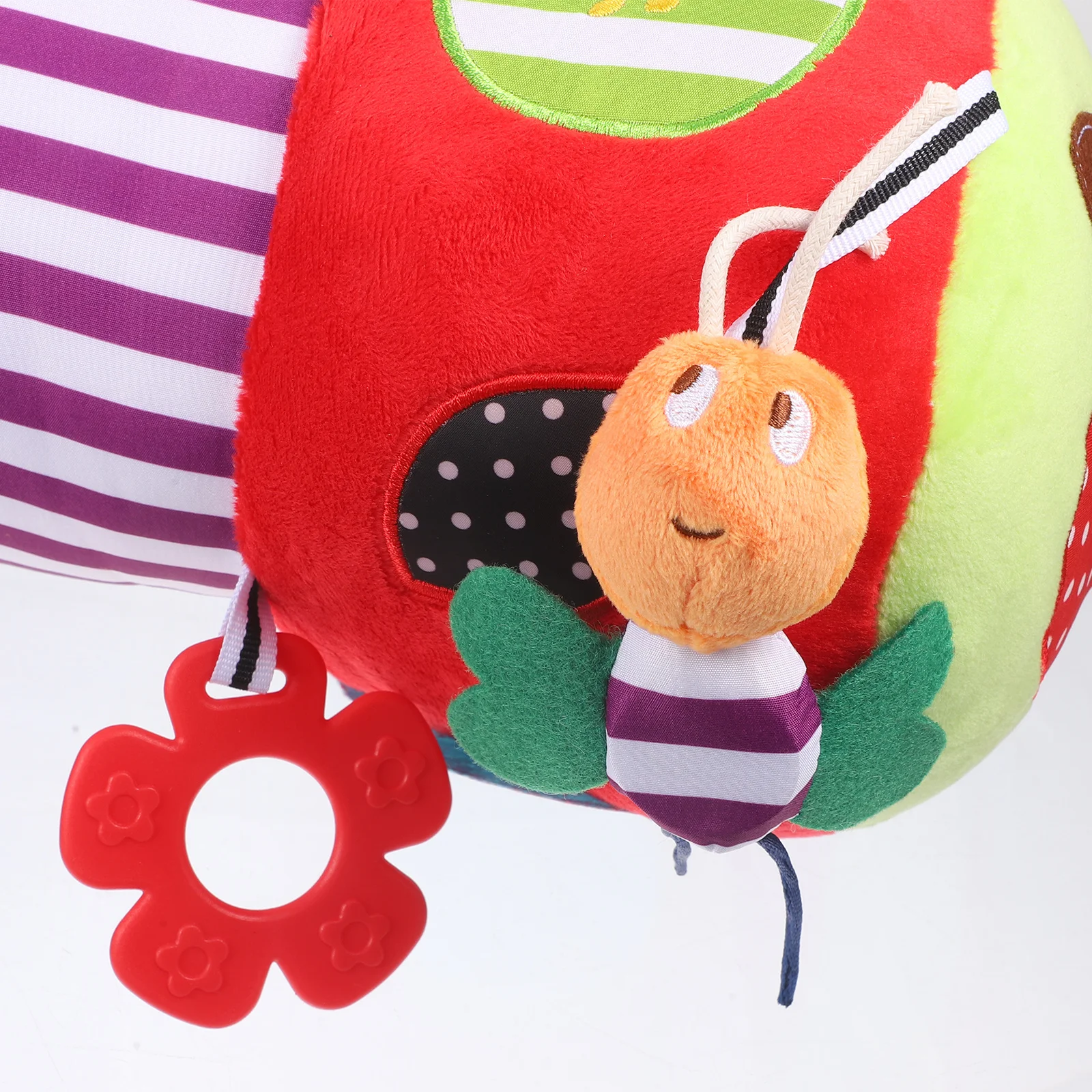 

Newborn Baby Crawling Roller Pillow Wine Red Soft Cushion Promoting Motor Skill Development and Muscle Movement