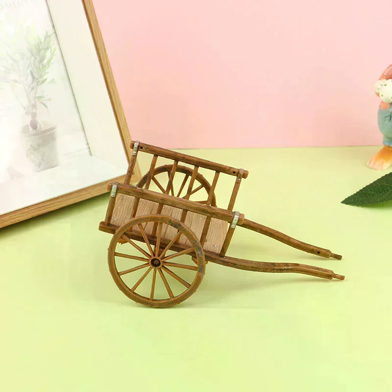 Simulazione in miniatura per casa delle bambole Carrello assemblato Modello Accessori fai da te Mobili da giardino Giocattoli