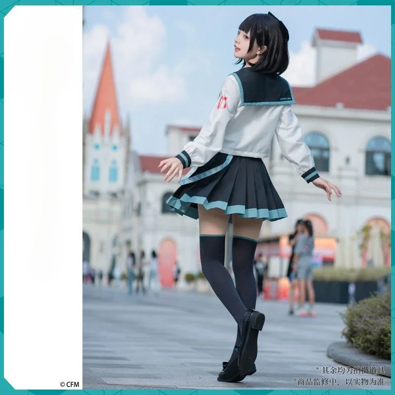 Hatsune Miku Stockings Dress Anime Peripheral Cute Cartoon Short Skirt Girly Heart Japanese Kawaii Jk Sweet Gift for Friends