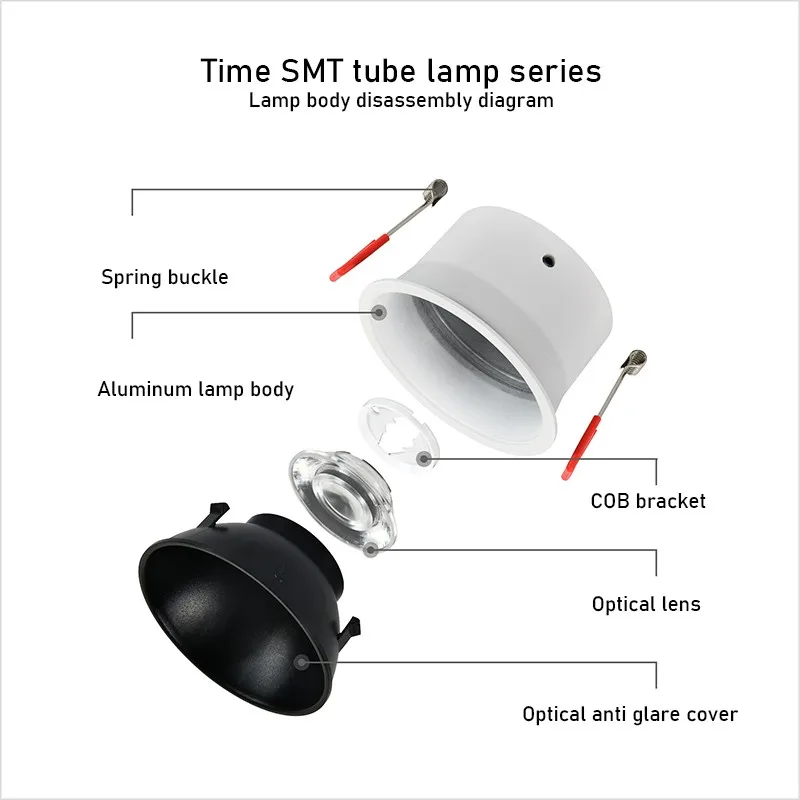 Imagem -04 - Projectores Led Embutidos Cob Downlights Decoração de Casa Iluminação Interior Spot Lights Corredor do Quarto Embutido Lâmpada do Teto Ac220v 7w 12w