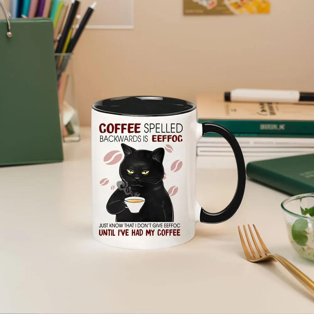 

11oz Cat Afternoon Tea Mug Multifunctional Ceramic Coffee Mug Porcelain Coffee Cup Espresso Cup Drinking Cup for Coffee Tea Milk