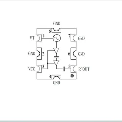 YSGM 4608009   9dBm,460-800MHz,Voltaj Kontrollü Osilatör,VCC(3V ~ 6V)100% Yeni