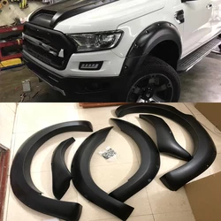 Exterior Auto Parts Fender Flares With Nut Wheel Arch Mudguard For Ford Ranger Wildtrak T7 T8 Raptor 2015-2022 Double Cabin