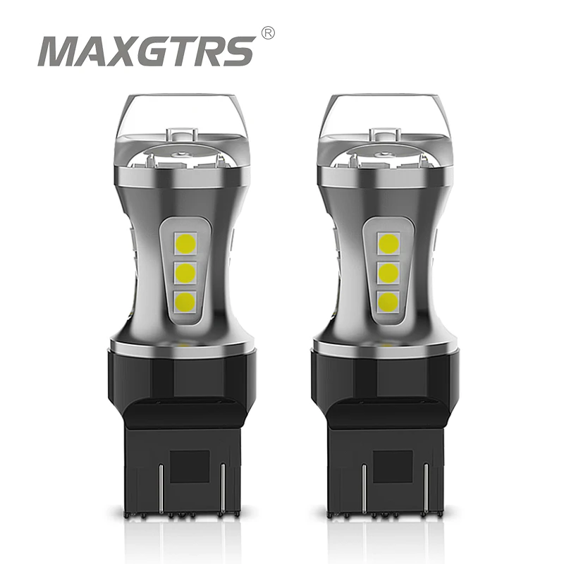 2x T20 7443 W21/5W 7444NA 3157 1157 BAY15D Auto Car Led Light Bulbs Turn Signal Brake Light Back Up Reverse Light Led Tail Lamps