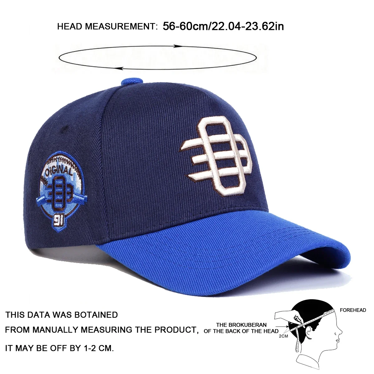 Unisex OE Side 91 Embroidery Baseball Caps Spring Autumn Outdoor Sunscreen Hat Adjustable Casual Trucker Hats - view 6