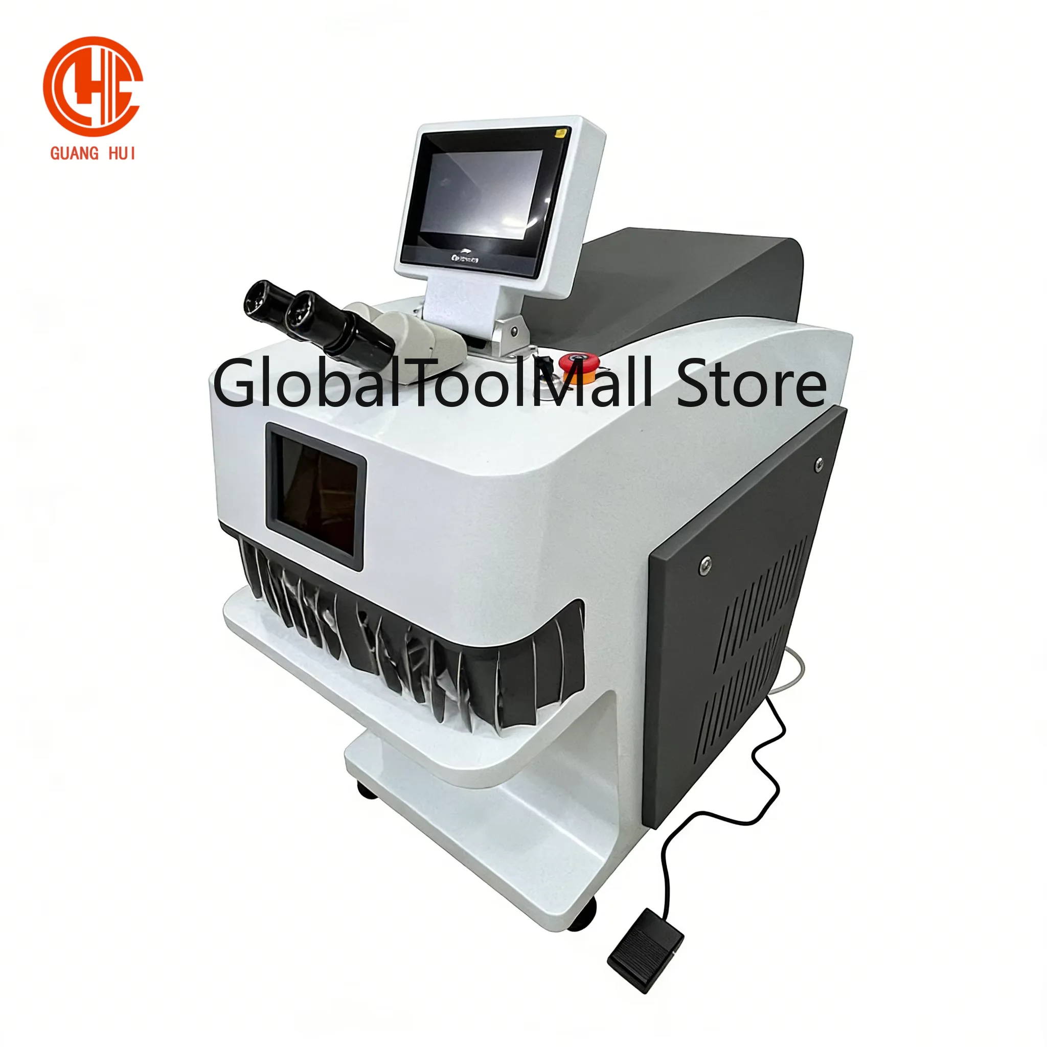 Hot Sale Portable Jewellery 200W Lazer Soldering Equipment Steel Silver Welder Stand Type Spot Welding Machine