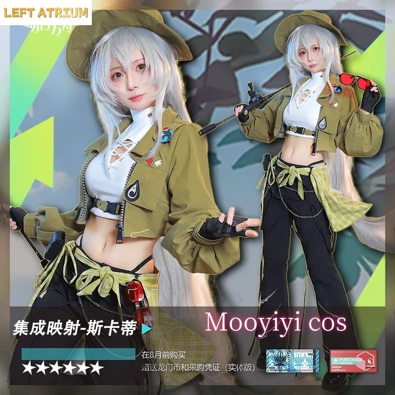 

Newly Skadi Cosplay costume Halloween Christmas Role Playing Party Comic Exhibition Game Arknights Women Dress S-XL Cute Coat