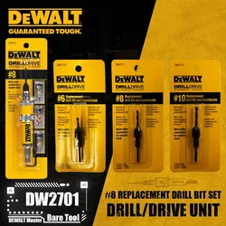 DEWALT # 6 # 8 # Juego de 10 unidades de taladro/accionamiento DW2700 DW2701 DW2702, unidad de accionamiento de taladro, agujeros de perforación de madera, tornillos de conducción