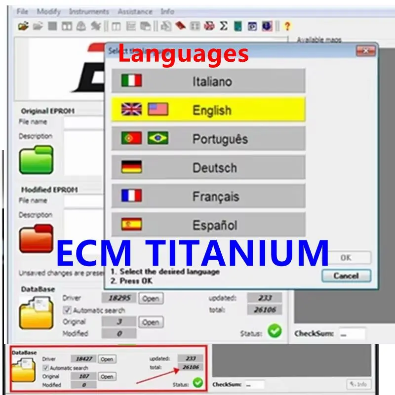 2025 Hot new ECM TITANIUM 1.61 With 26000 + Driver ECM 18259+ Drivers for ecu tool Send link automotive software windows 10