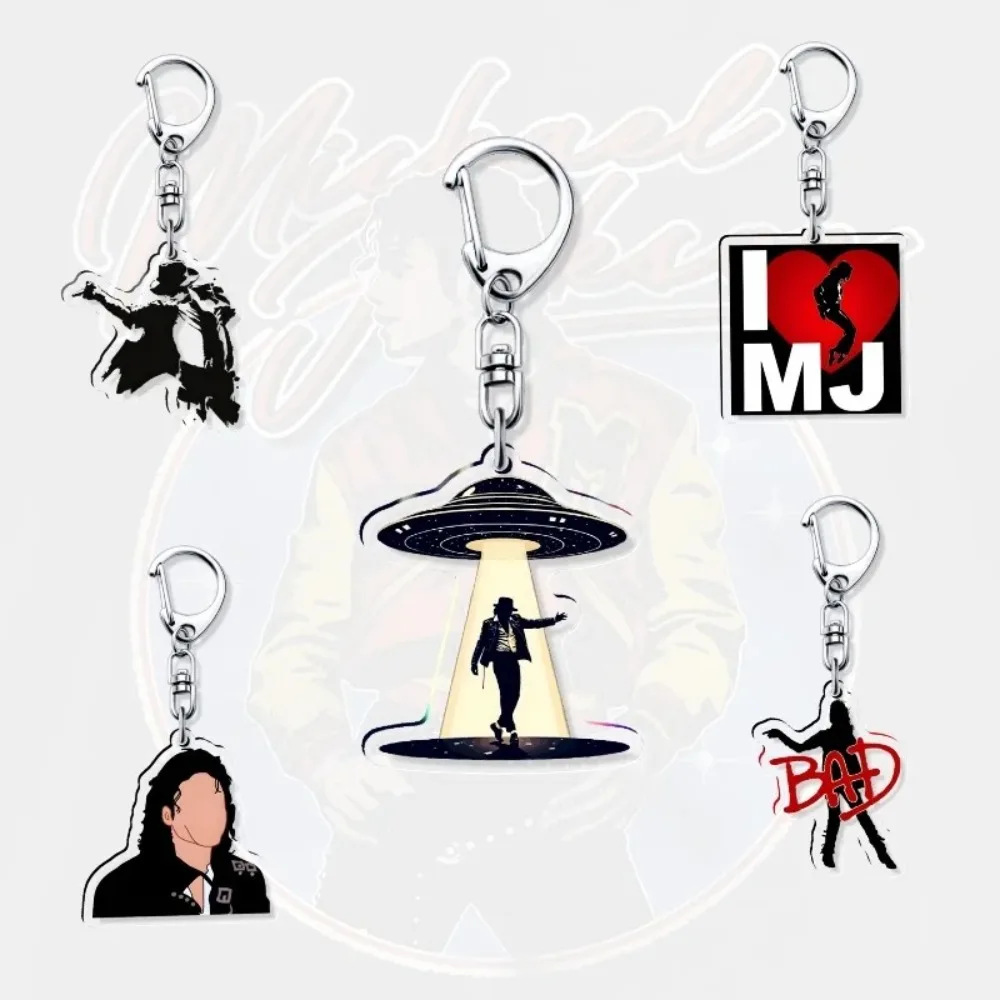 

Michael Jackson Acrylic Keychain King of Pop Memorabilia Vintage Music Fan Gift Keep the Legend Close Memorial Vintage Thriller