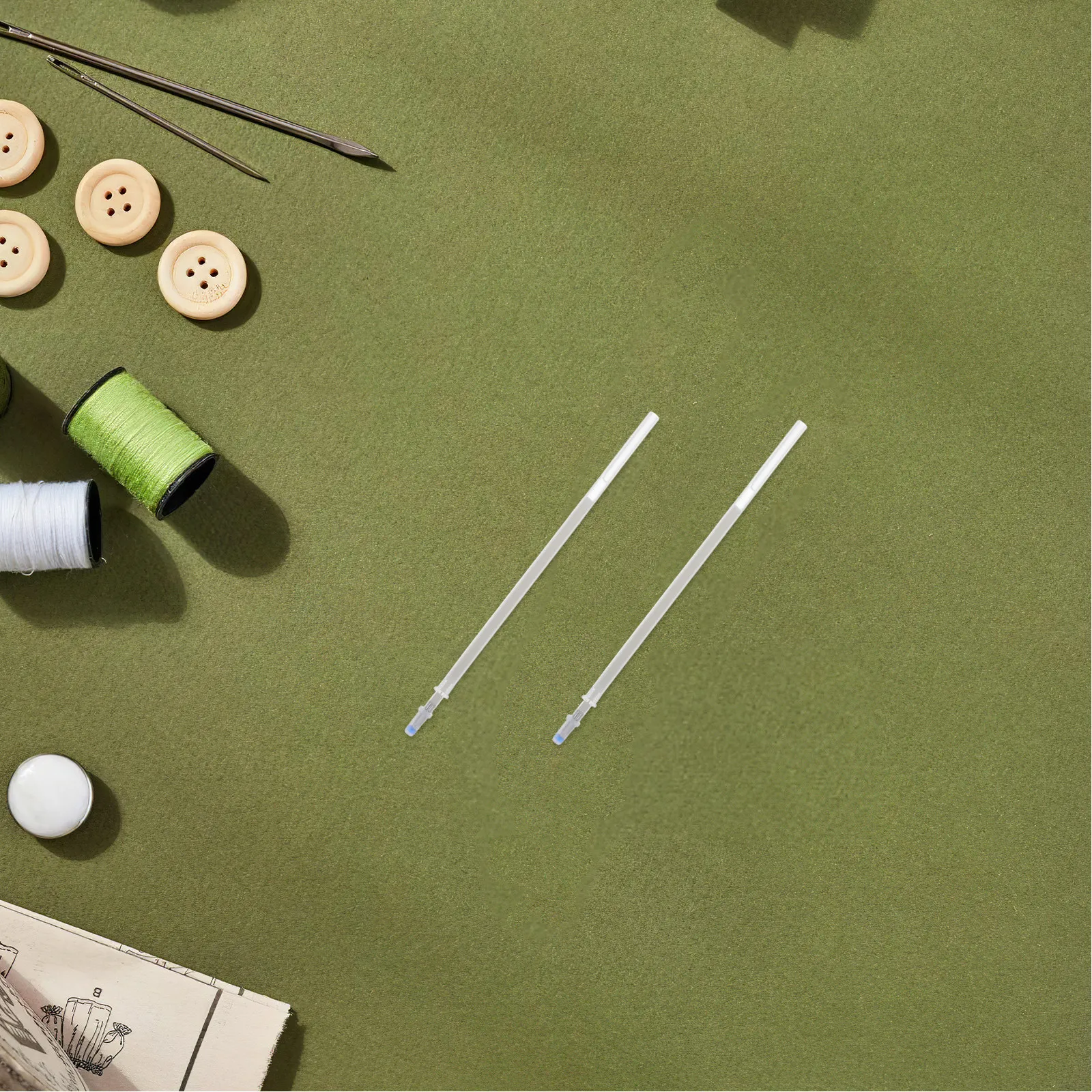 

100Pcs Heat Erasable Fabric Pen Refills for Tailor Sewing Embroidery Quilting Disappearing Ink Temporary Garment Marking